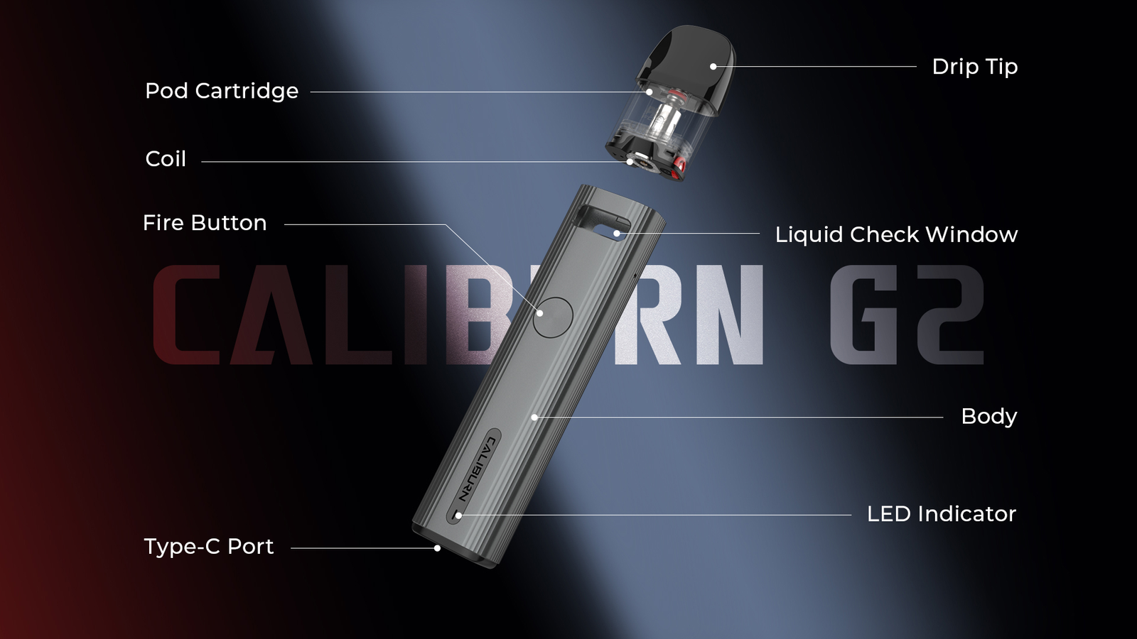 UWELL CALIBURN G2 Specs