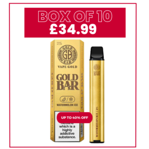 Gold Bar 600 Puffs Vape box of 10