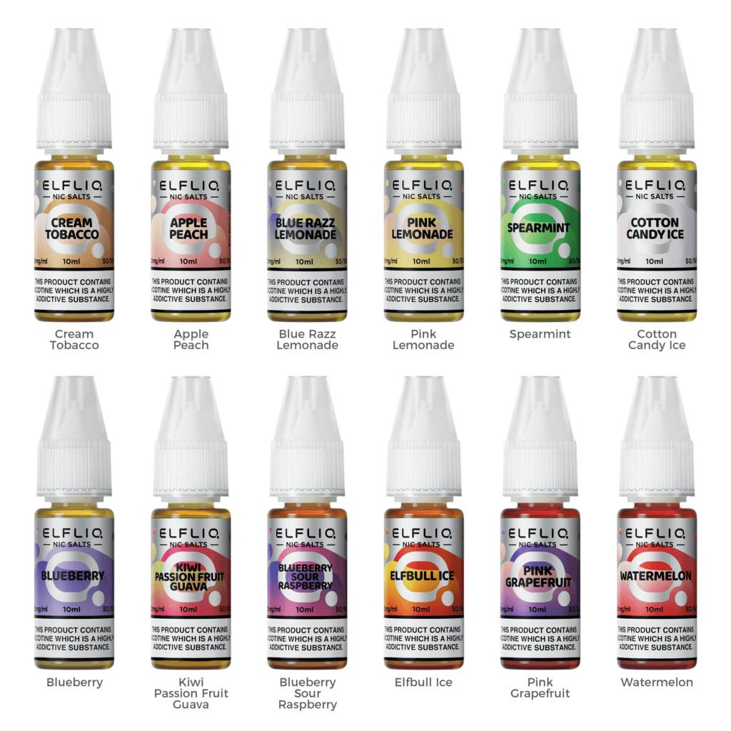 ELFLIQ Nic Salts 10ml Flavours