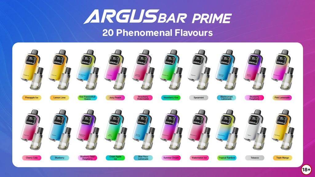 voopoo argus bar prime flavours