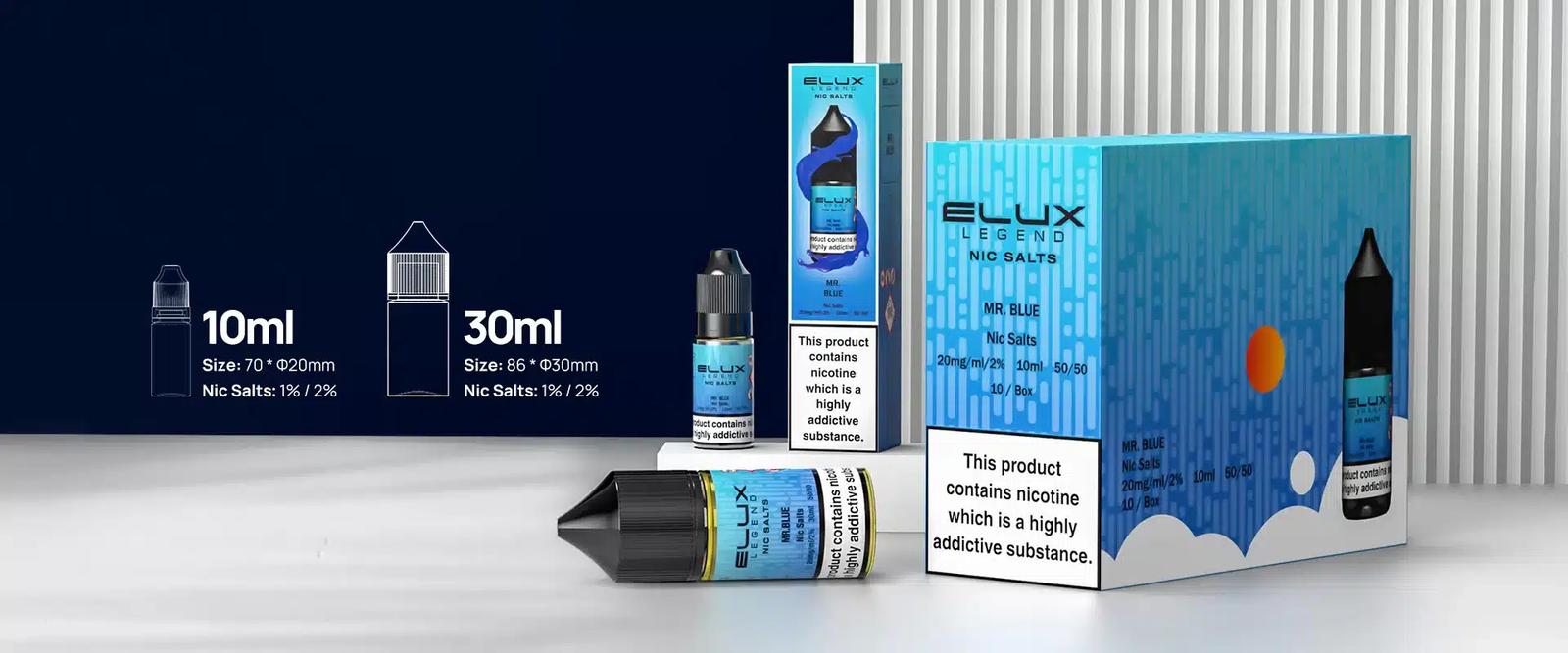 Elux Legend Nic Salts 10ml E-Liquid
specifications