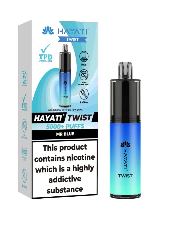 HAYATI TWIST 5000 – 20MG Elite Disposable Vape Kit