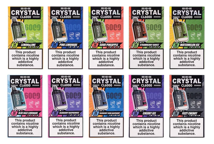 SKE Crystal CL6000 Disposable Vape Flavours