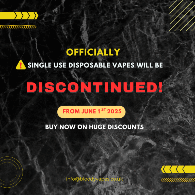 Single-use disposables will be banned from June 1st in the UK