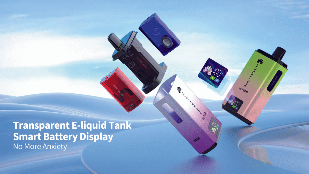 The Hayati Pro Ultra Plus 25k comes with transparent E-liquid tanks providing a clear view of your remaining E Liquid, so you always know when it’s time to replace the pod. This simple feature provides convenience and prevents dry hits. Get the most out of your vaping experience without guessing when to replace pods!
