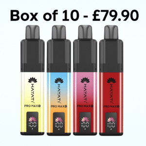 Buy Hayati Pro Max Plus 6000 Puffs Prefilled – Box of 10 for £79.90
