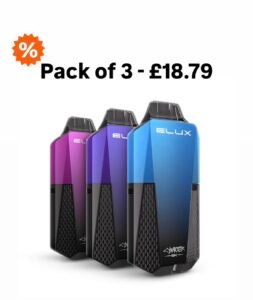 Elux Cyberover 6000 Prefilled Pod Vape Kit 3 Pack Bundle Deal