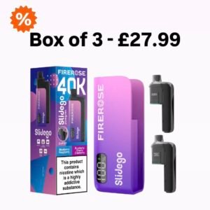 Firerose Slidego 40K Puffs Prefilled Pod Kit | Box of 3